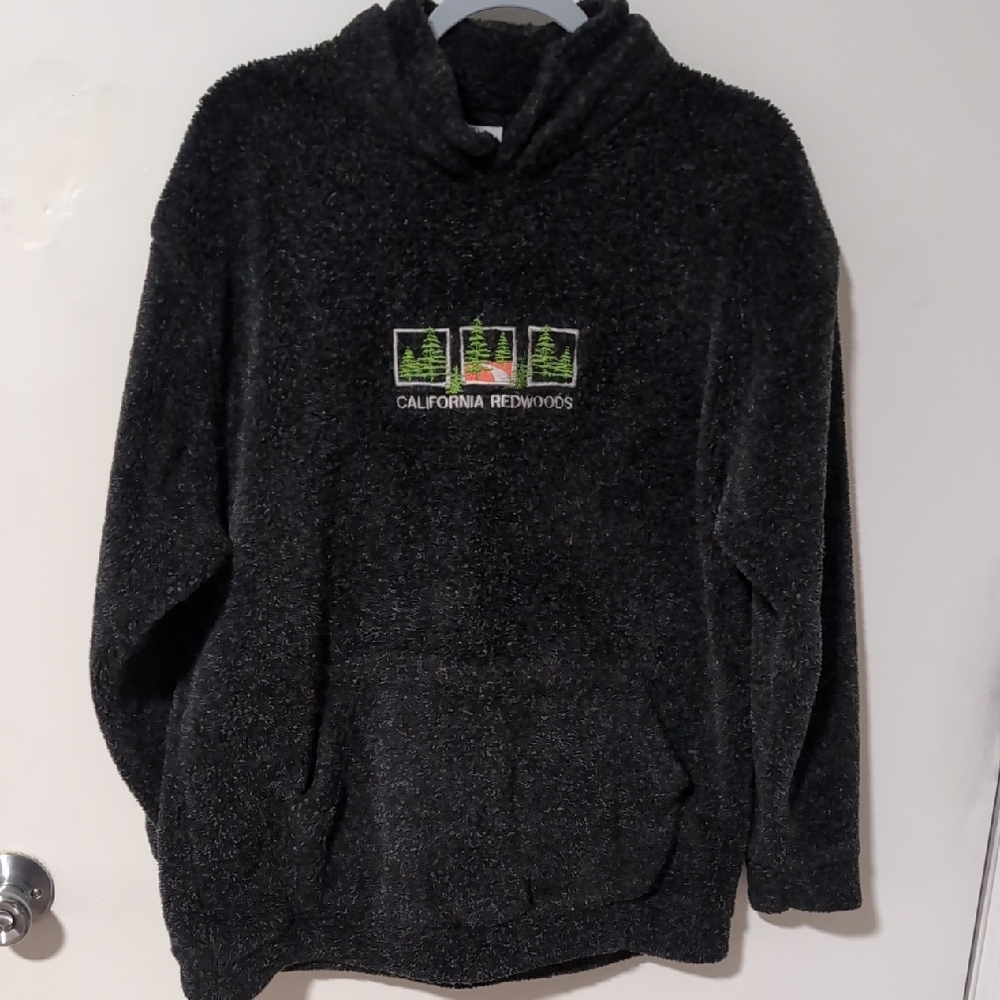 California Redwoods Black Teddy Bear Sweatshirt